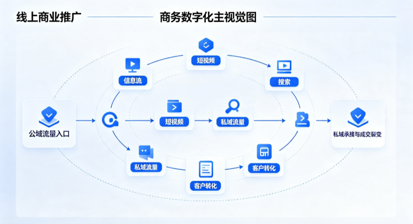 岐山县线上商业推广怎么做？全域流量闭环搭建与低成本转化实战指南